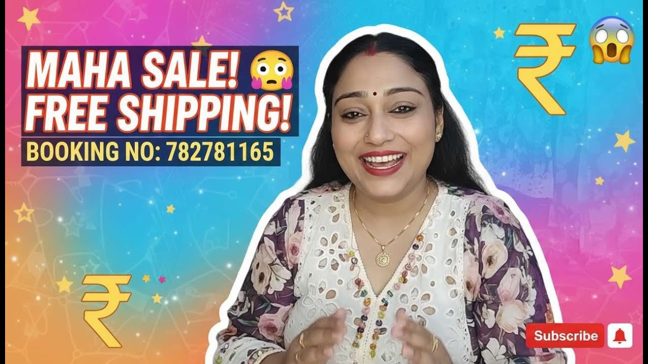 maha sale with free shipping Booking no 7827811165