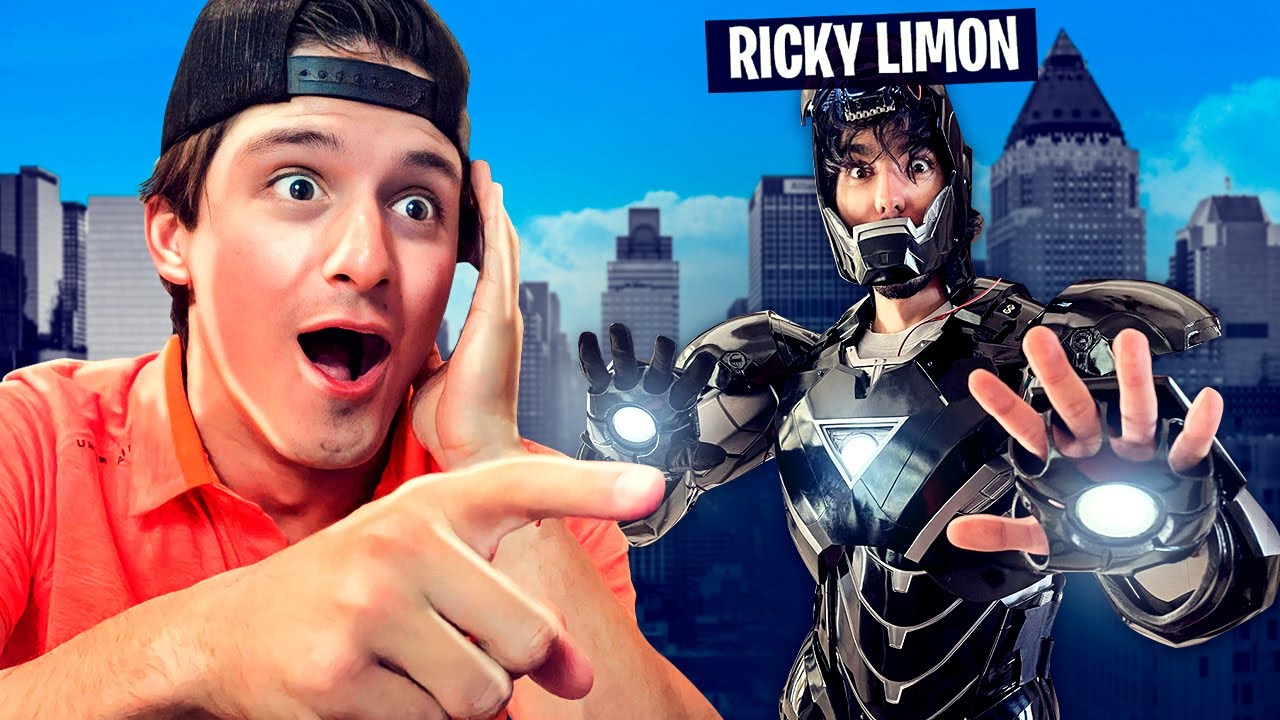 Le puse el traje de Iron Man a Ricky Limon😱