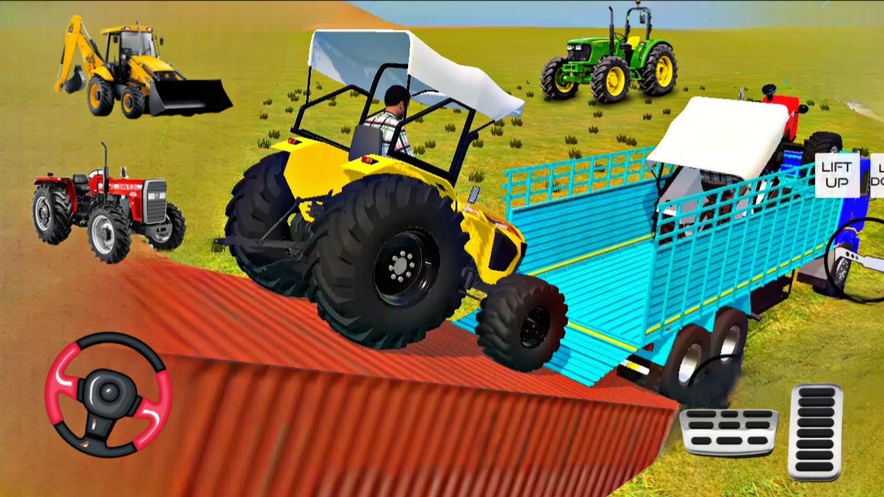 JCB Driver Loading Stone From Dumper | Simulator Game🎯#simulatorgames #trector #truckrescue 