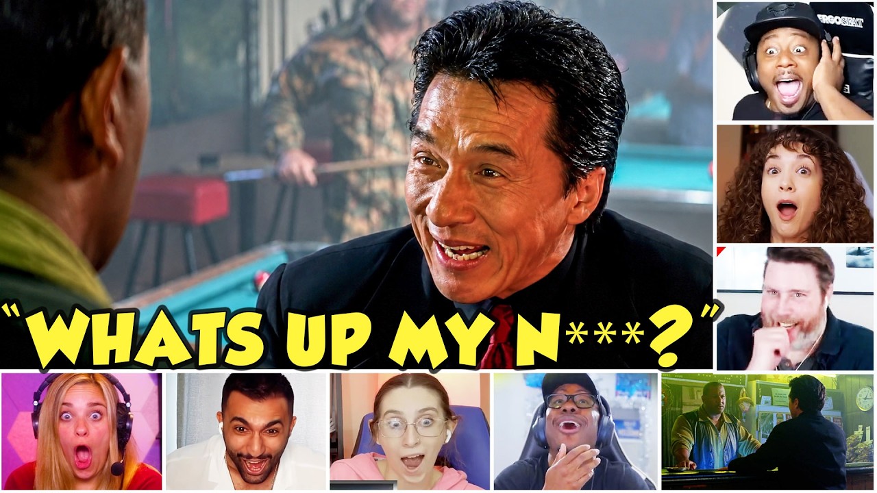 Reactors Reaction To Jackie Innocently Dropping The *N*Bomb!!* On Rush Hour (1998) Movie Reaction