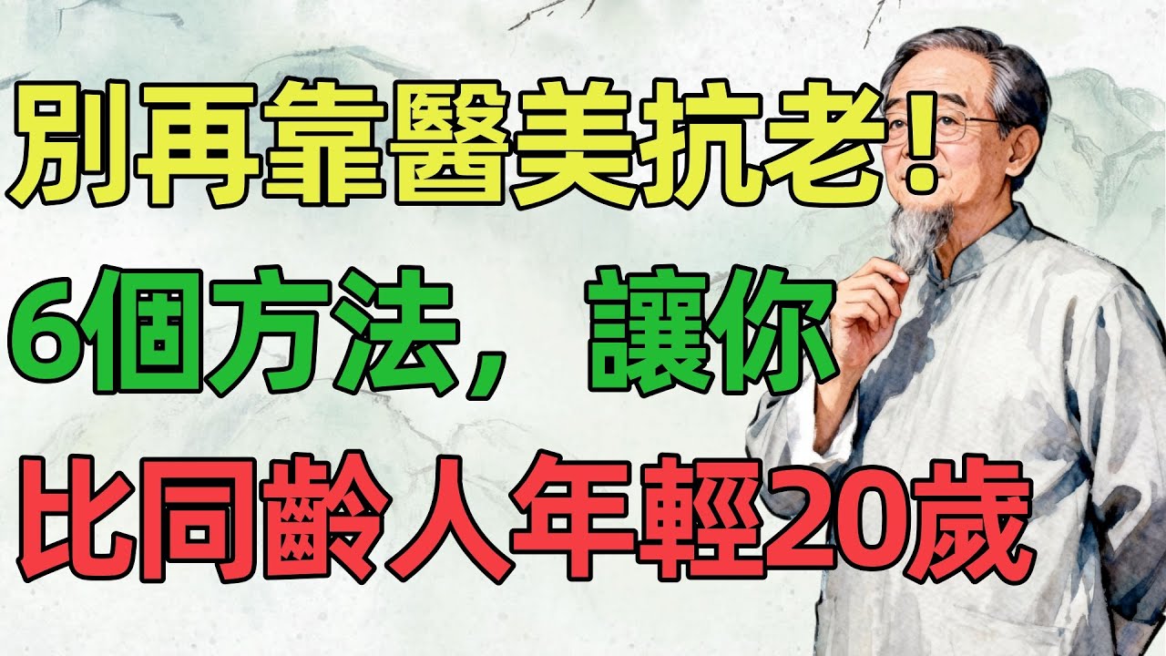 倪海廈：別再靠醫美抗老！6個方法，讓你比同齡人年輕20歲   #倪海廈 #中醫 #養生 #健康