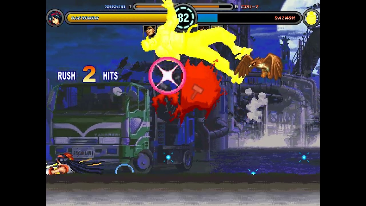 [KOF 95 IKEMEN] 팀 사무라이 쇼다운 (하오마루, 나코루루, 쿠로코) 아케이드 플레이