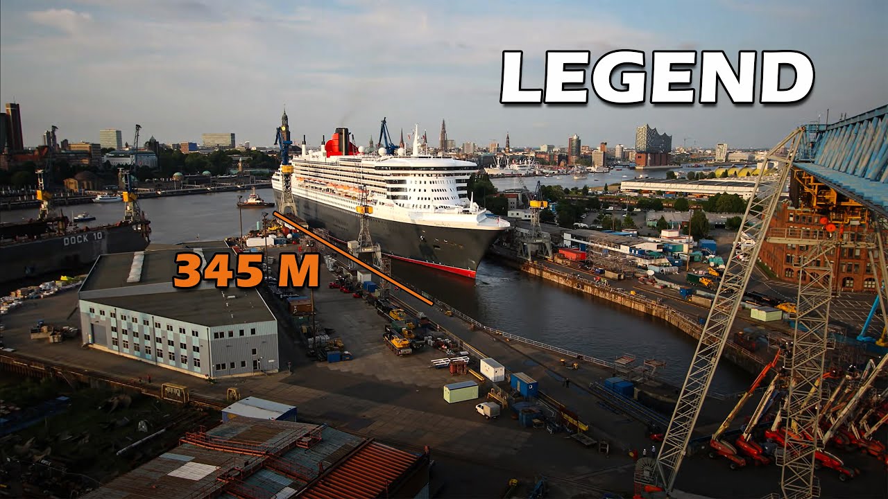 QUEEN MARY 2 - Cruise Ship Refit  - CINEMATIC TIMELAPSE 4K