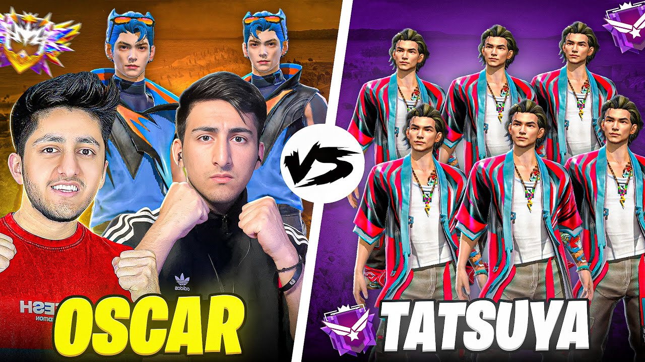 Free Fire Oscar Vs 6 Tatsuya Crazy Clash Squad 2 Vs 6 😂 Who Will Win? - Garena Free Fire