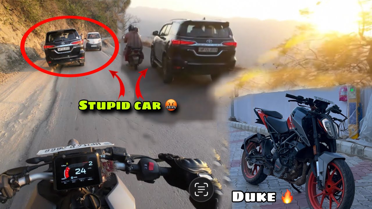 Road Rage with stupid Fortuner Driver 🤬😡 @ktmkrush 