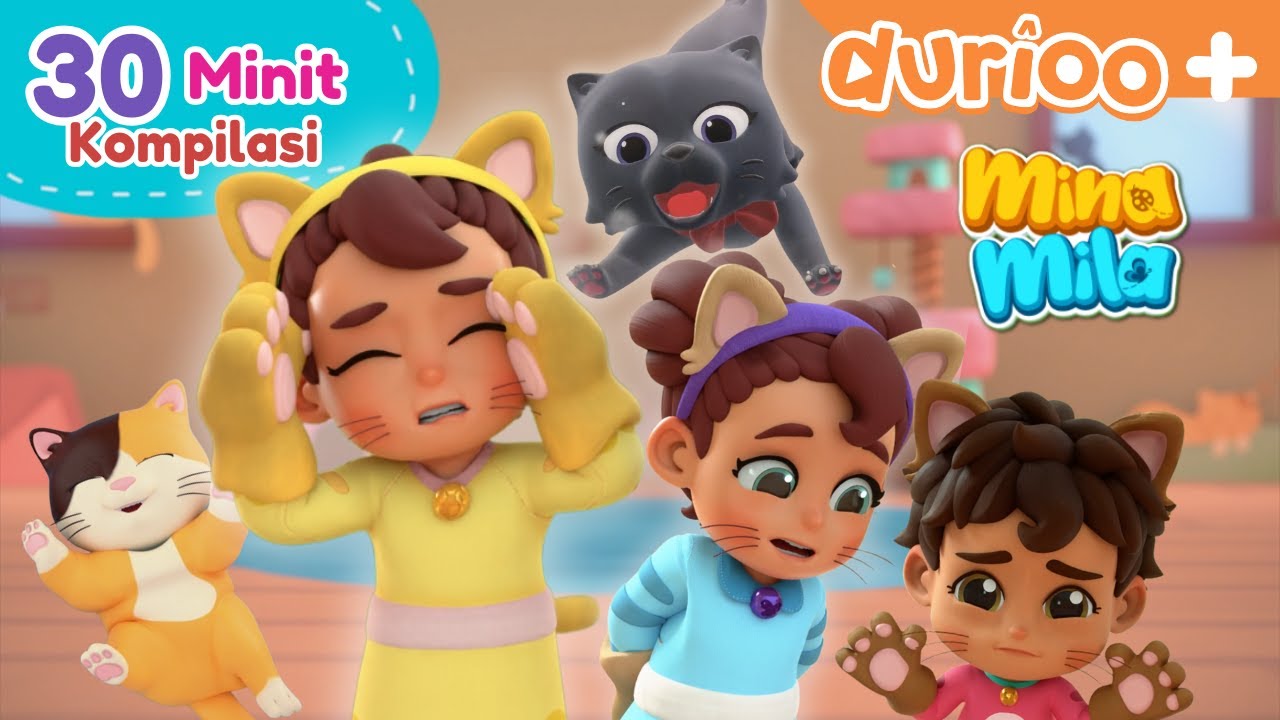 Dari Pengasas Omar & Hana | Kompilasi Mina Mila Pencinta Kucing! | Durioo+ Originals