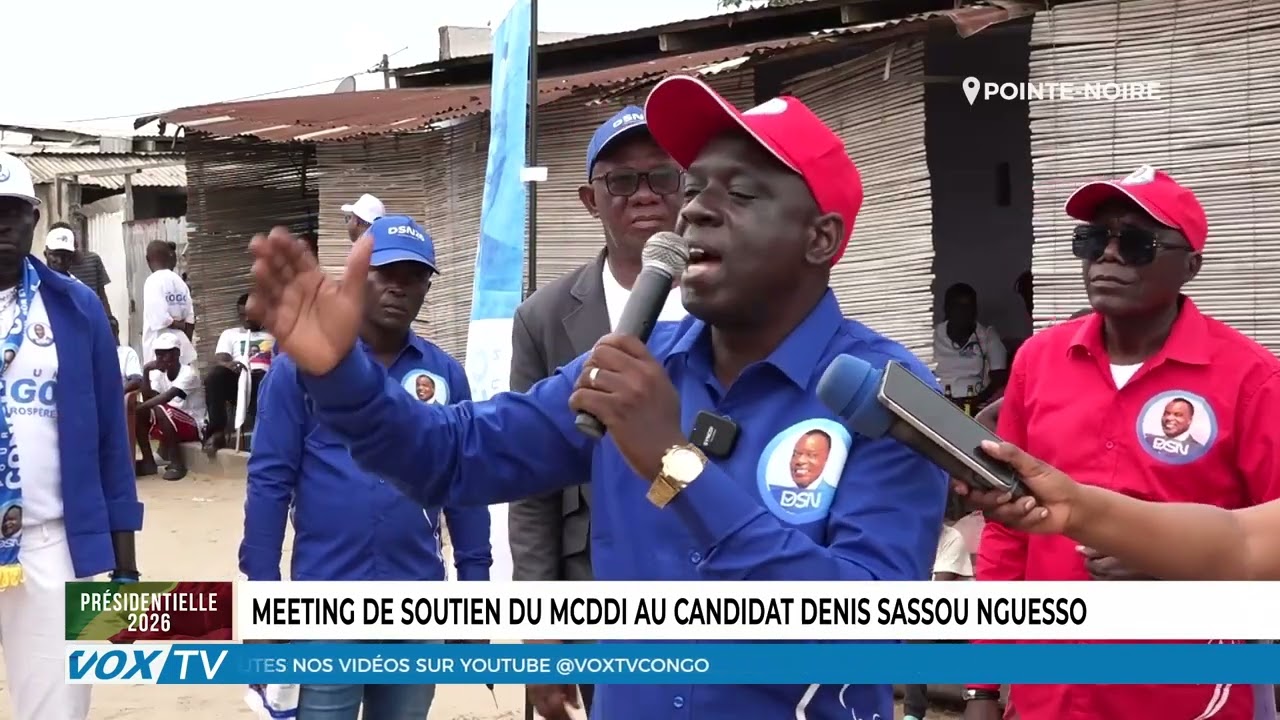 Meeting de soutien du  MCDDI au candidat denis Sassou N'Guesso