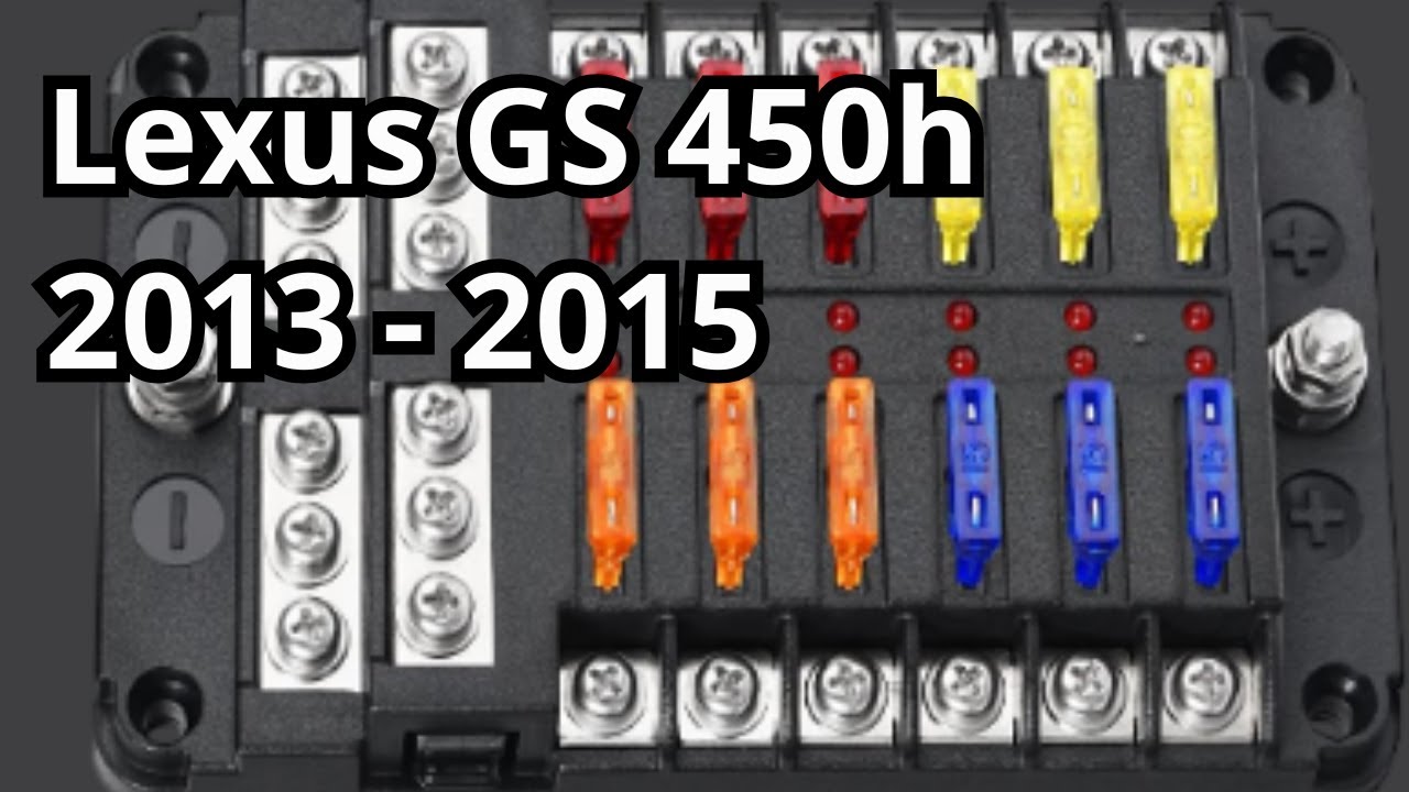 Lexus GS 450h 2013 - 2015. Checking and replacing fuses. Fuse box location and diagram. @FuseFans.