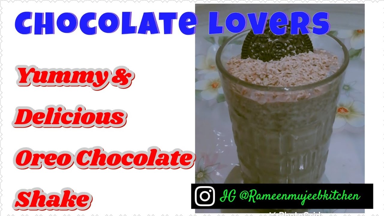 Chocolate Milk Shake with Oreo & Dairy Milk without ice-cream| 5 min Fireless recipe for competition