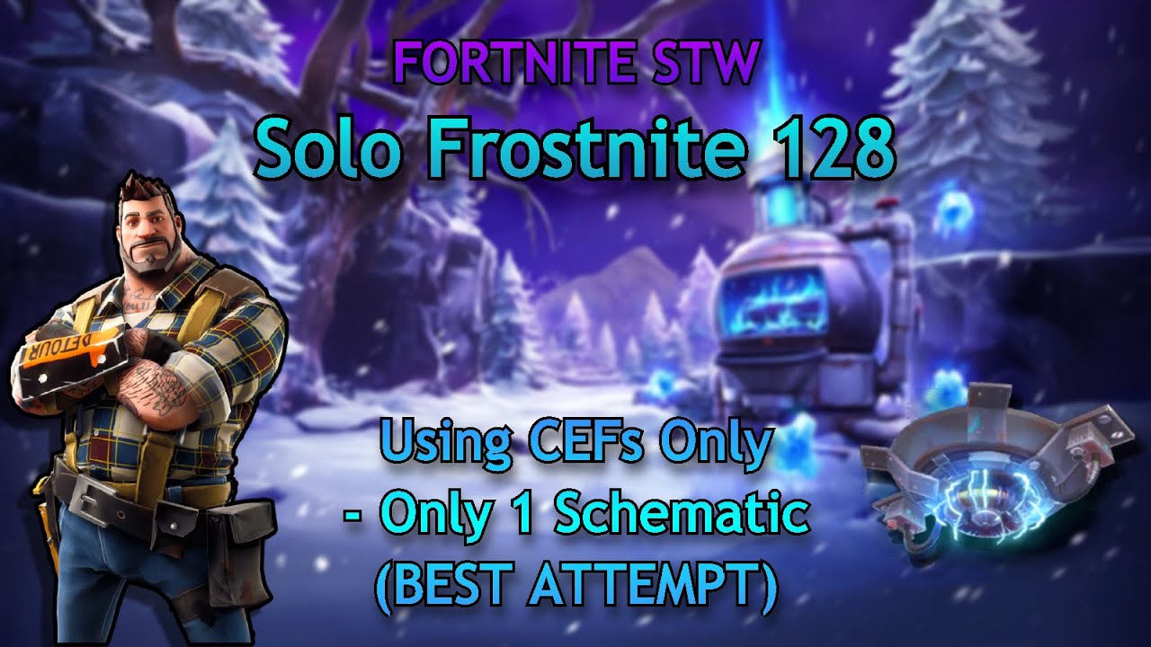 Solo 128 Frostnite using Ceiling Electric Fields Only (Best Attempt) - Fortnite STW