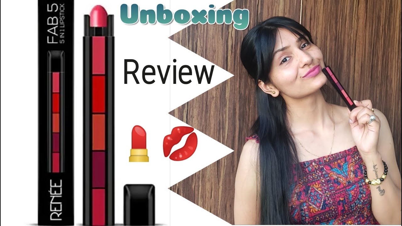 RENEE LIPSTICK REVIEW | 5  DARK SHADE IN 1 PEN | POP- PUSH- APPLY SO EASY 😃