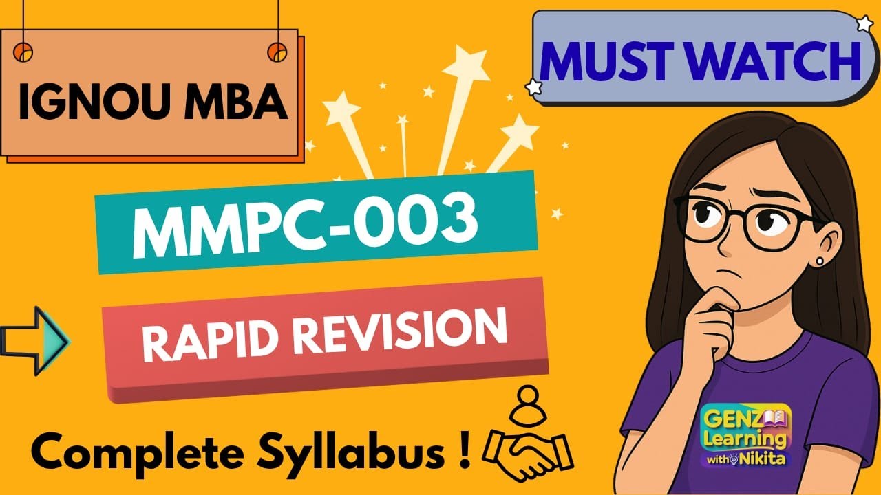 MMPC 003 Important Questions | IGNOU MBA | Business Environment Rapid Revision | Dec 2025 | Hindi 
