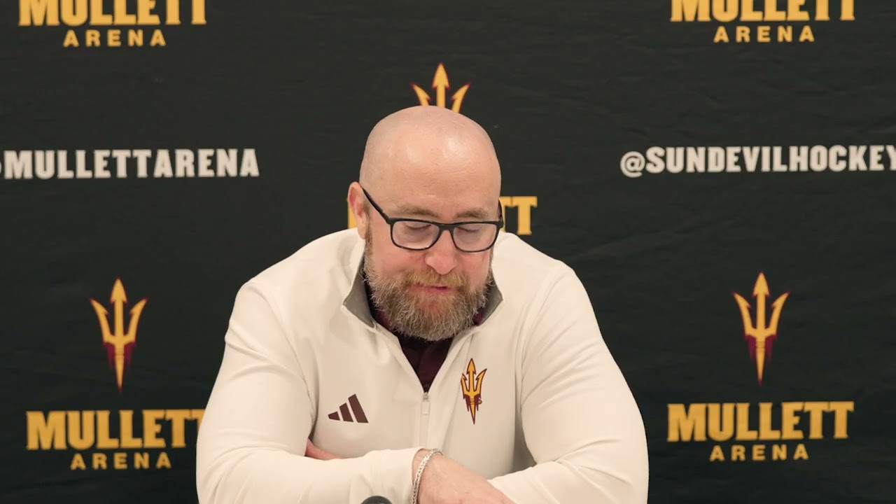 Sun Devil Hockey Press Conference vs North Dakota 1 23 26