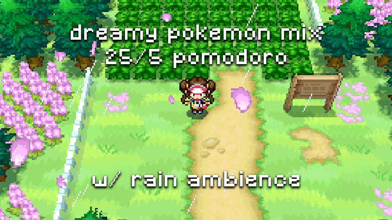 A calm dreamy Pokemon music playlist that takes you back in time. (w/ Pomodoro timer)