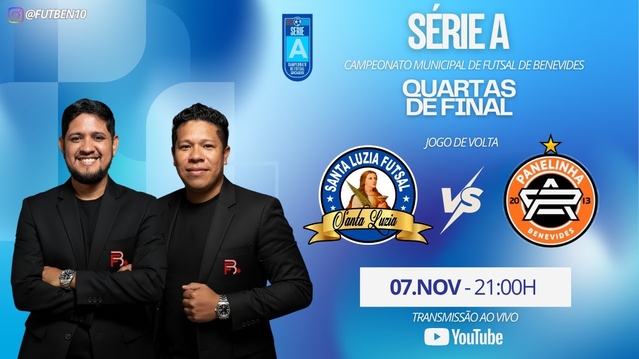 #SÉRIEA - SANTA LUZIA 3x5 PANELINHA - Quartas de final do Futsal de Benevides - Jogo de volta