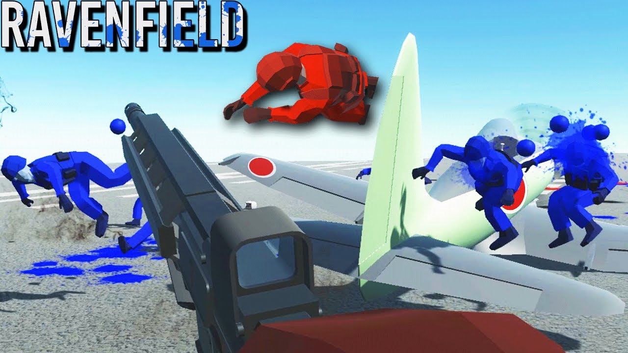Ravenfield FUNNY Slow Motion Kamikazi Plane attacks! (Ravenfield Secret Weapons Gameplay Beta 6)
