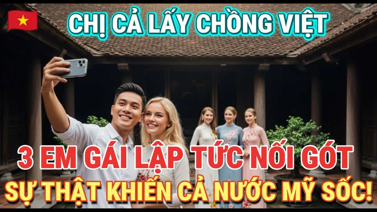Người đẹp Mỹ lấy chồng Việt rồi đưa theo 3 em gái, lý do thật sự khiến nước Mỹ kinh ngạc toàn cầu!!!