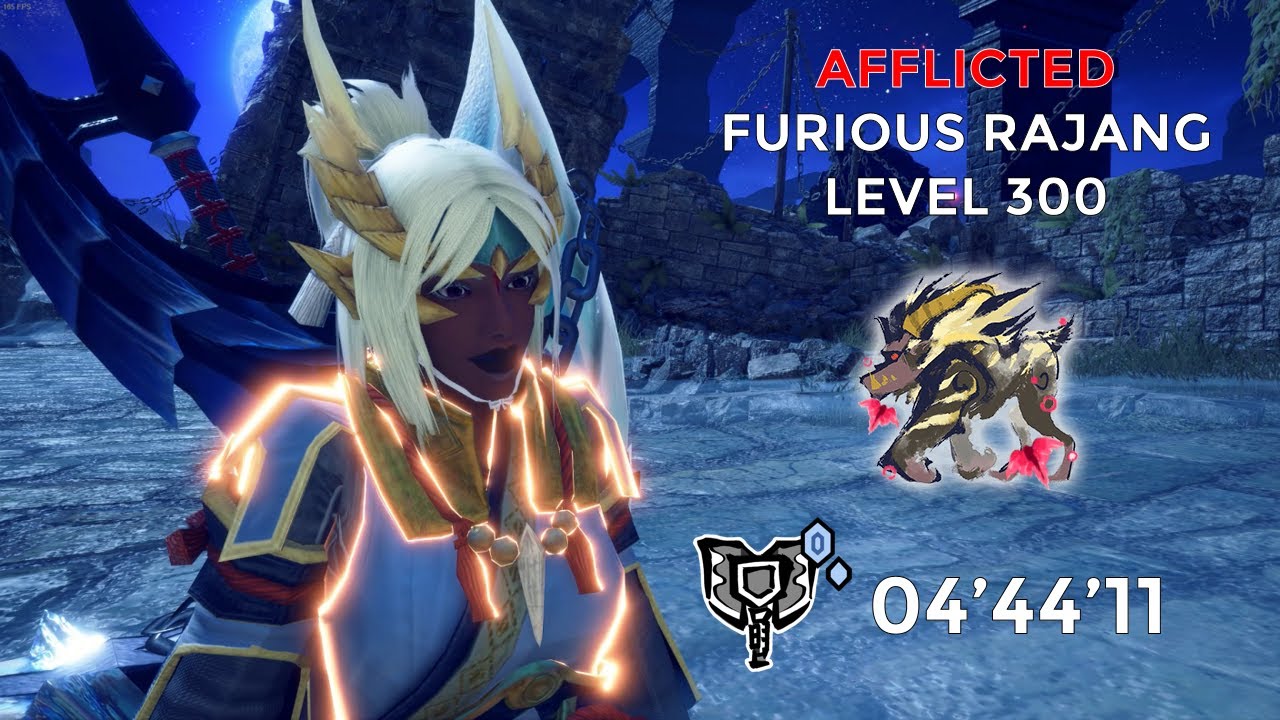 MHRSunbreak: Afflicted Furious Rajang lvl 300 | 04'44'' | Charge Blade - Freestyle