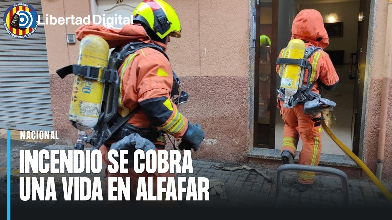 Muere un hombre en Alfafar por un aparatoso incendio en su domicilio