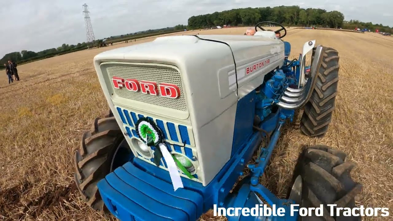 1973 Ford Burton 148 4WD Perkins V8 8.8 Litre 8-Cyl Diesel (170 hp) with Ransomes 5 Furrow  Plough