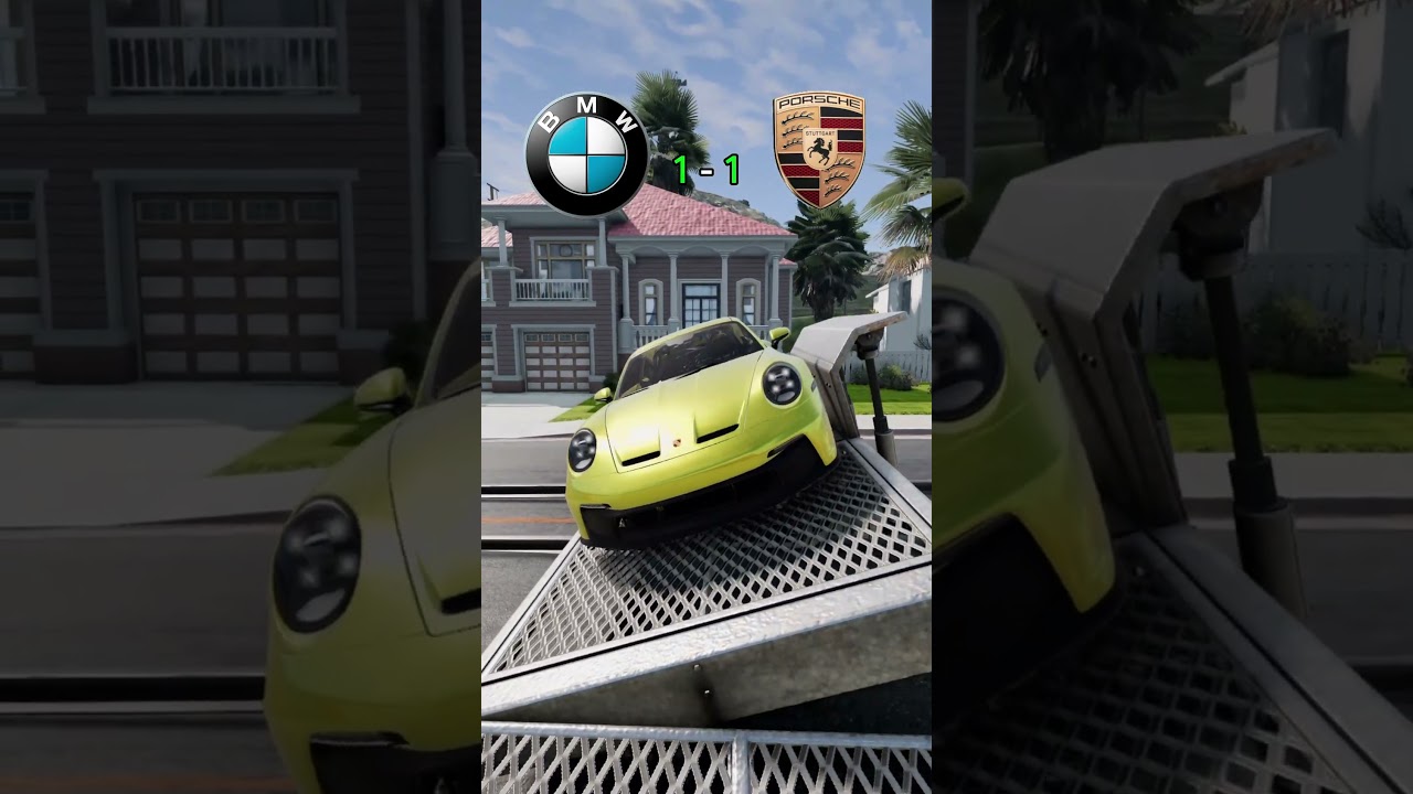 Who will win? part 6 Bmw m5 f90 vs porsche 911  #beamngdrive