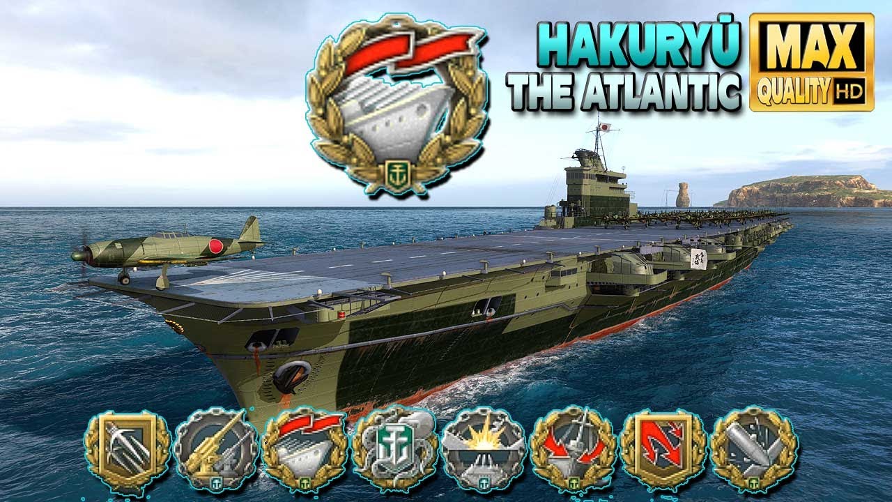 Авианосец Хакурю: профессиональный игрок, медаль «Воин-одиночка» - World of Warships