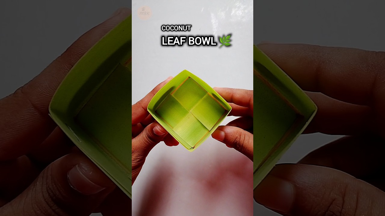 Mini Coconut Leaf Bowl 🥥🌿 | Easy Nature Craft