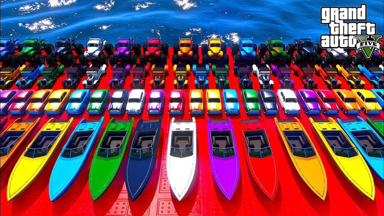 GTA V Epic New Stunt Race Car Racing Challenge with Trevor and Shark Extreme Speed Action Gameplay