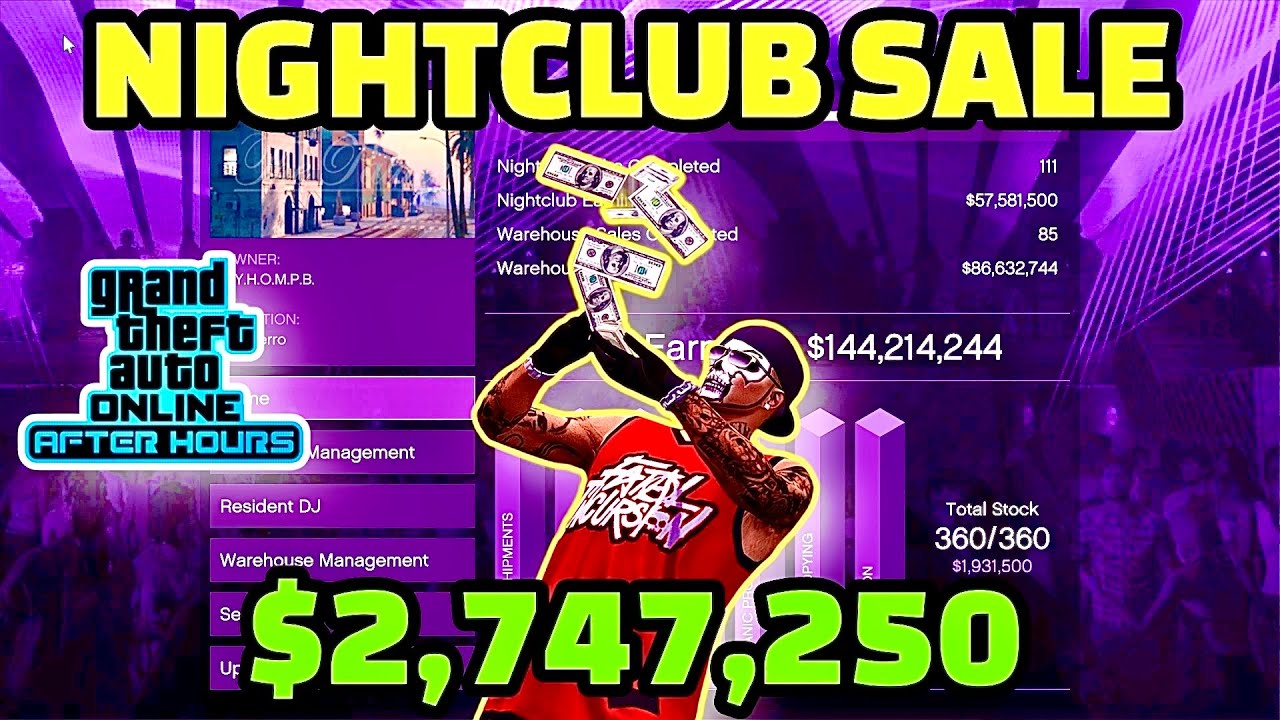 FULL NIGHTCLUB SALE IN PUBLIC LOBBY $2,747,250 | GTA ONLINE