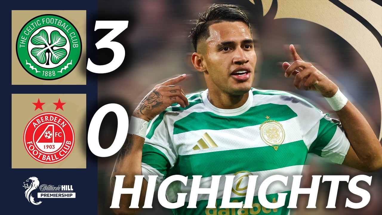 Celtic 3-0 Aberdeen | HIGHLIGHTS | William Hill Premiership