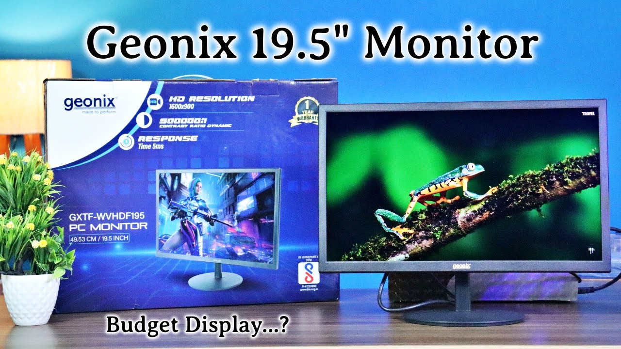 Geonix PC Monitor (19.5 Inch), VGA & HDMI, LED Display