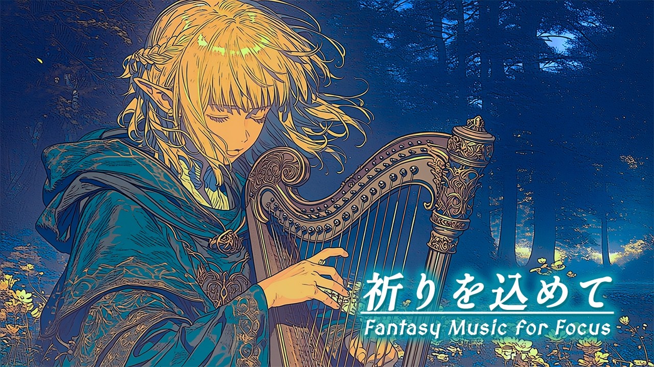 【異世界ケルト音楽】祈りをハープの旋律に乗せて｜作業用・睡眠用BGM