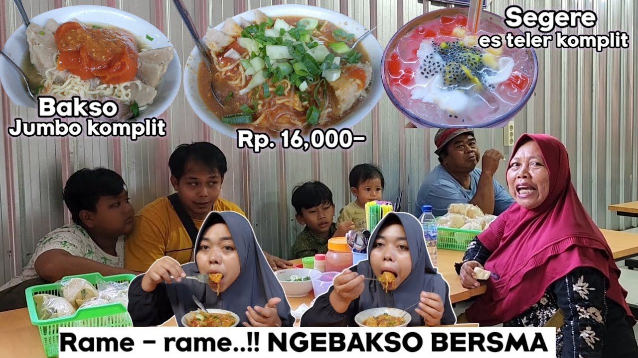 Rame² NGEBAKSO ‼️ BAKSO JUMBO Komplit Rp.16,000-