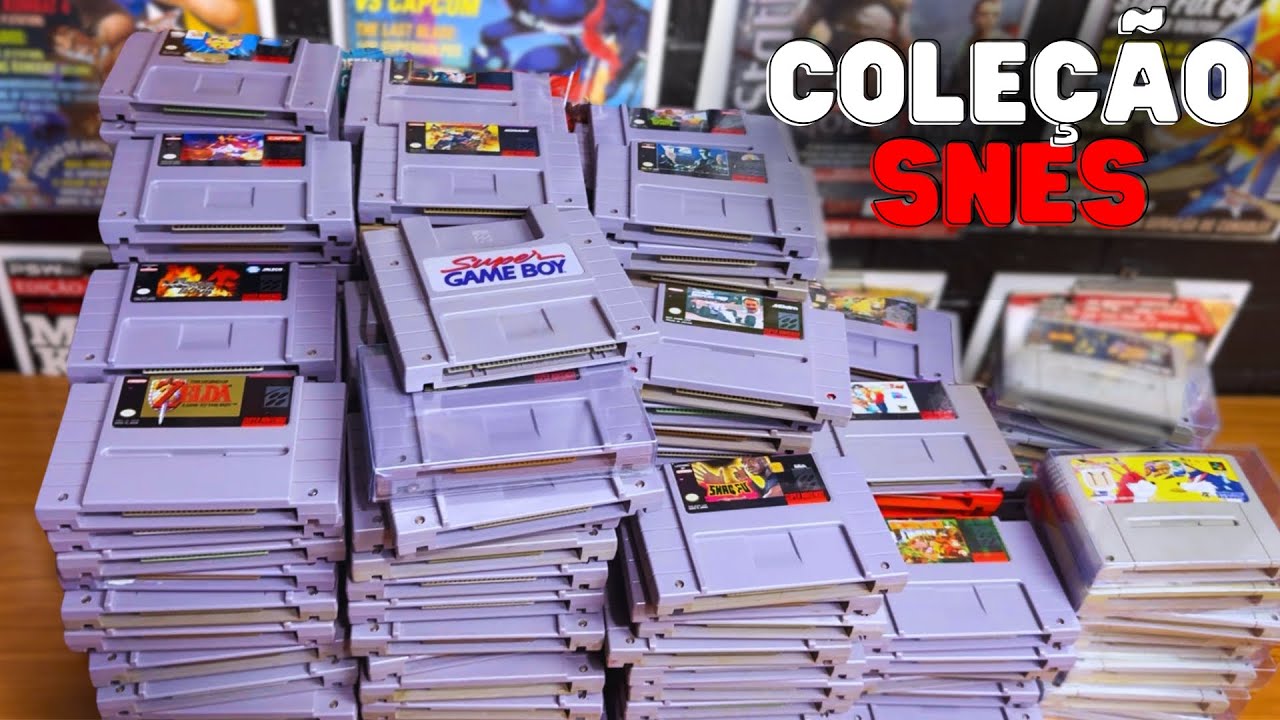 MINHA COLEÇÃO DE SUPER NINTENDO CARTUCHOS ORIGINAIS