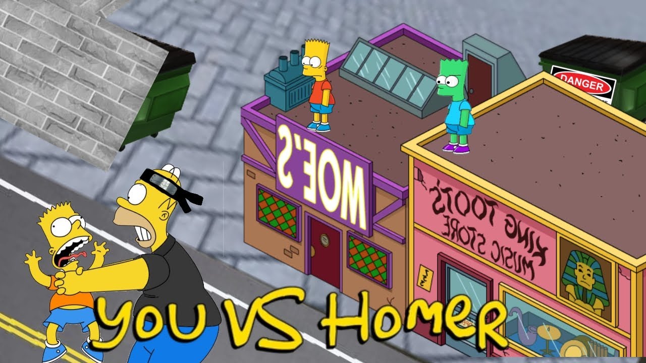 You VS Homer é um jogo que existe...