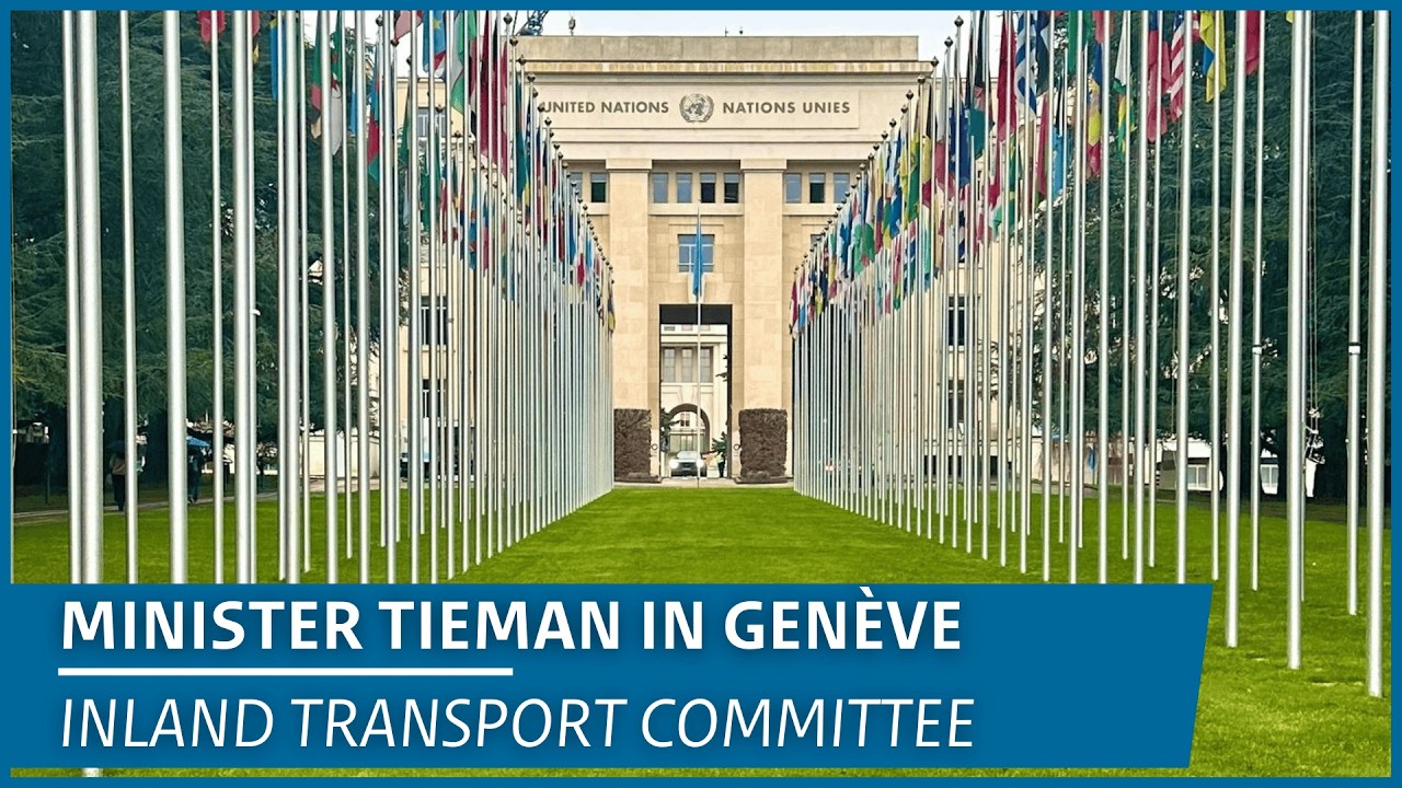 Minister Tieman bij het Inland Transport Committee
