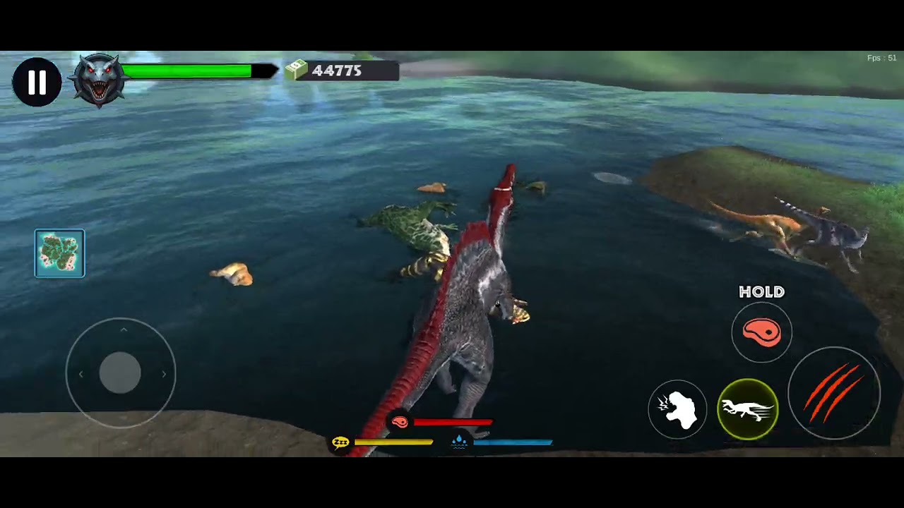 Jurassic Clash: Primal Dino Sim -: Spinosaurus 🦖 fight battle🔥 dinosaur! ( wait for end )  
