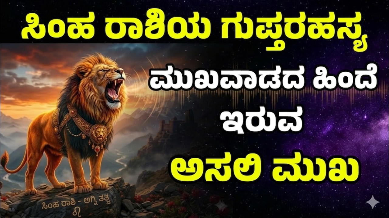 ಸಿಂಹ ರಾಶಿಯವರ ಅಸಲಿ ಮುಖ ಗುಣಲಕ್ಷಣಗಳು | “Leo Rashi Characteristics – The Born Leader of Zodiac”