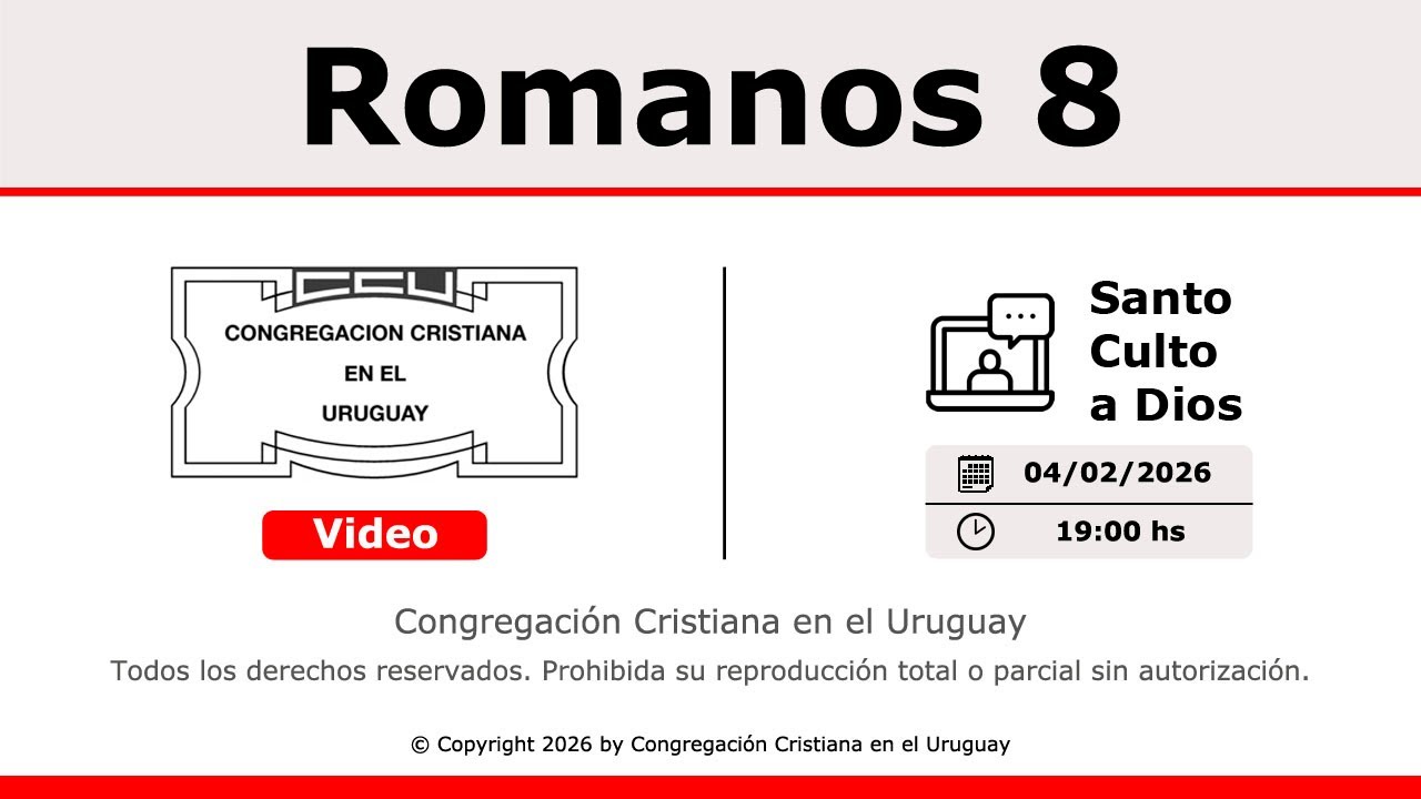 Santo Culto a Dios - 04/02/2026 - 19:00 Hs.