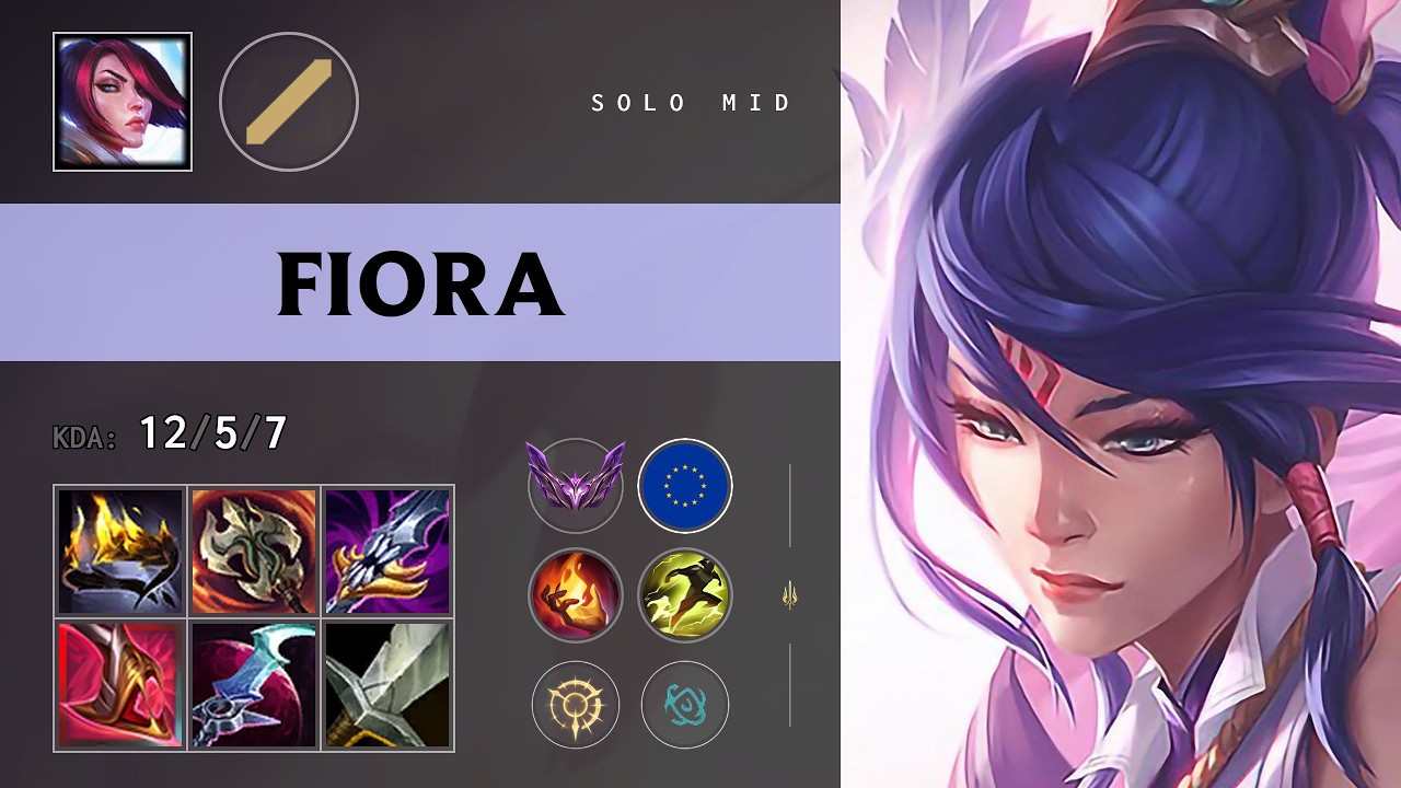 Fiora Mid vs Azir - EUW Master Patch 26.11
