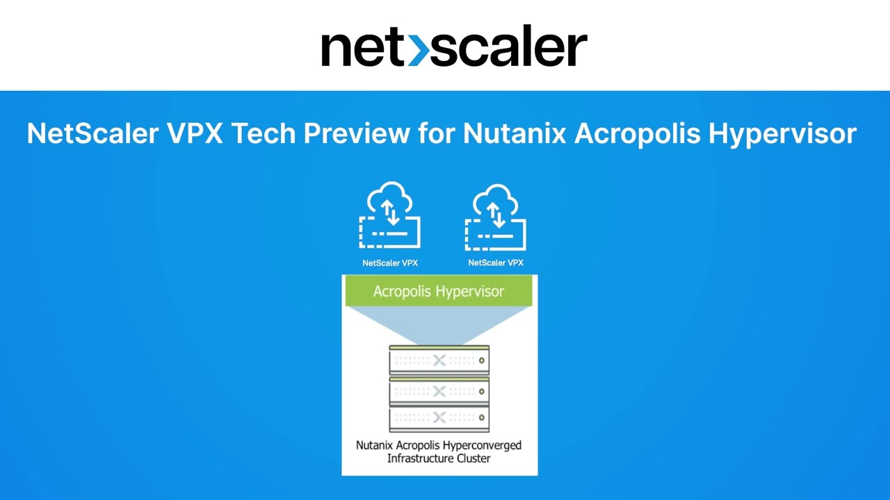 NetScaler VPX on Nutanix AHV