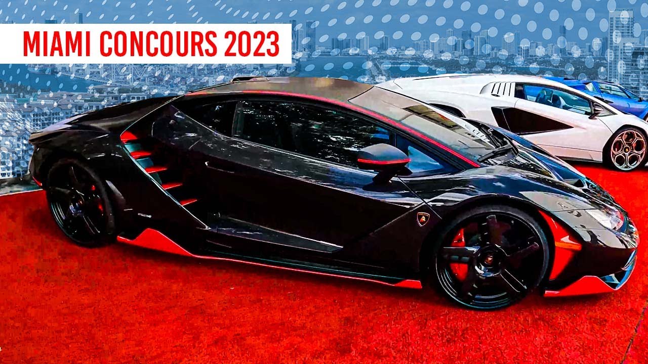 RARE Lamborghini Centenario, Lamborghini Countach, STO | Miami Concours 2023