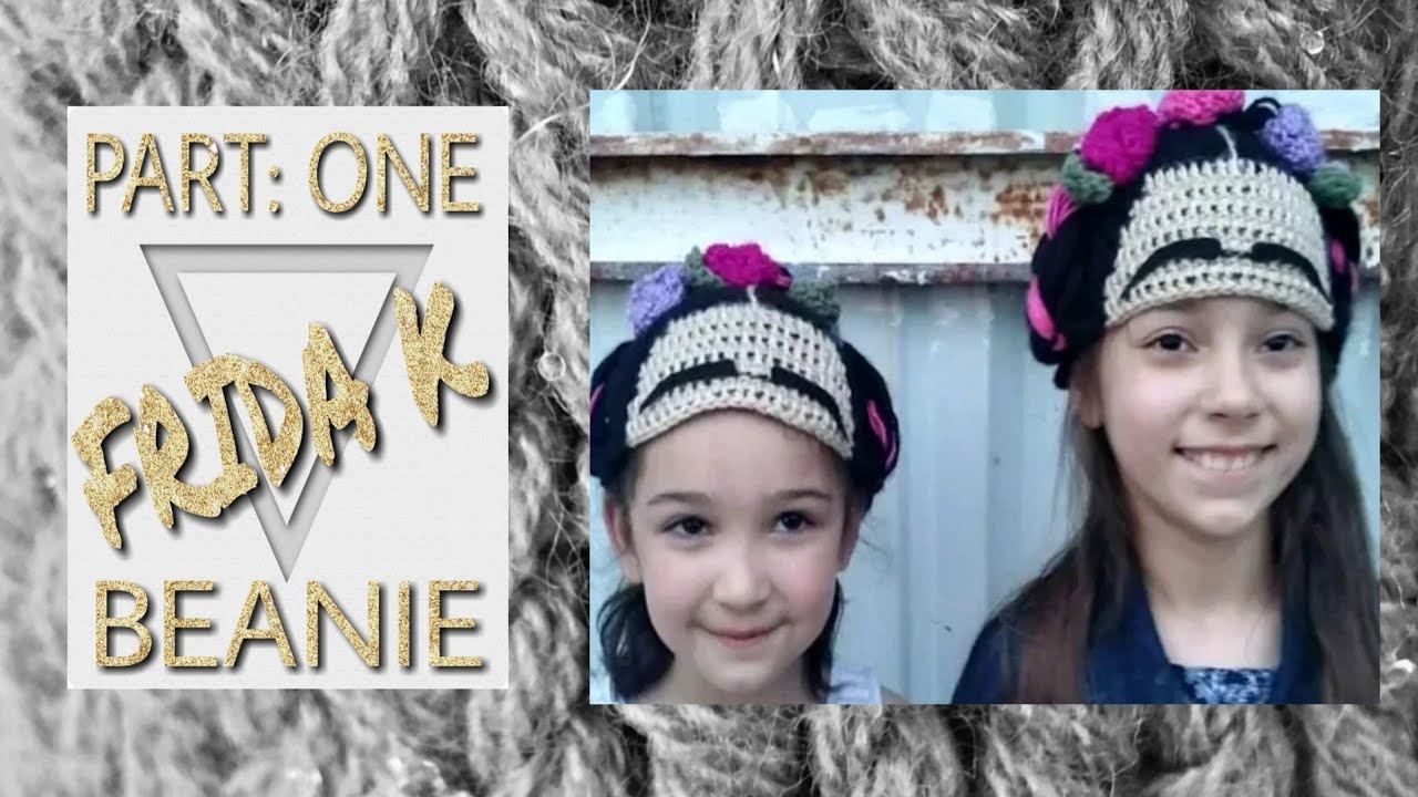 How to Crochet a 🎨 Frida kahlo Hat  ■  Part 1 ◾  Amigurumi Beanie