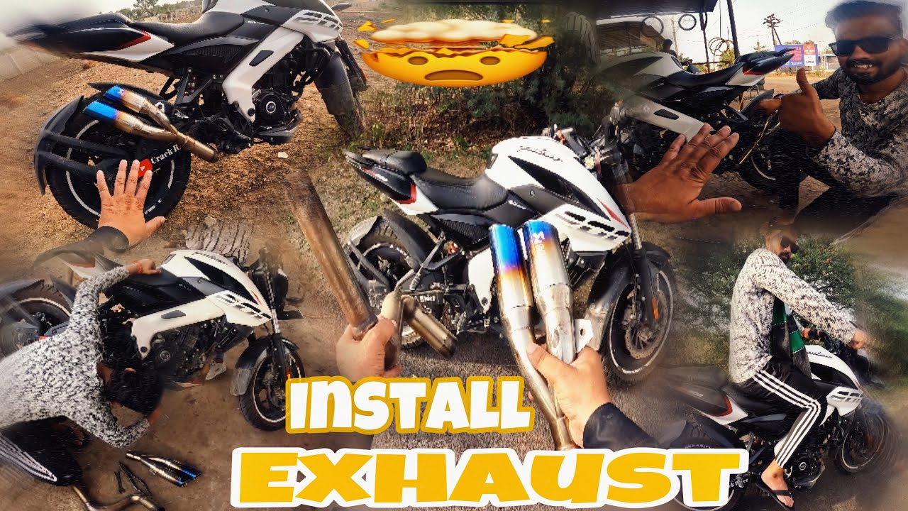 Ns200 bs6 install full system akrapovic exhaust 🔥🔥