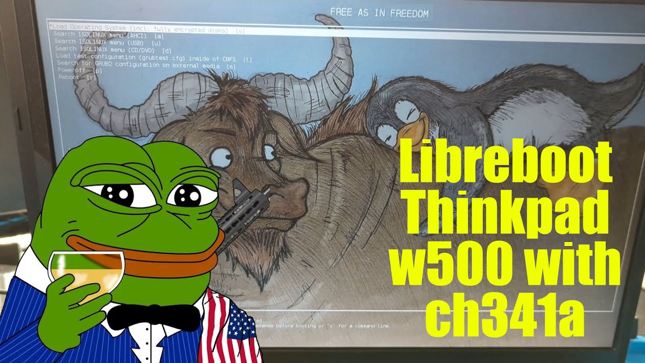 Как загрузить Libreboot на Thinkpad w500