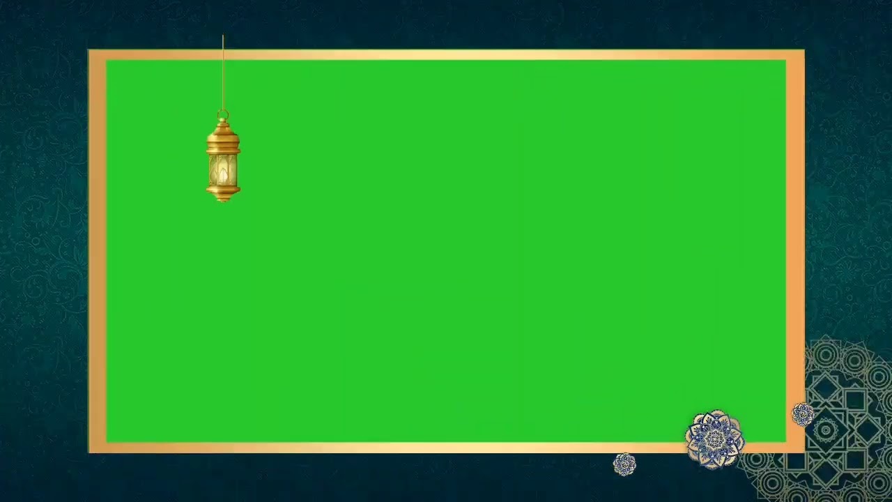 Ramadan Kareem Green Screen Frame