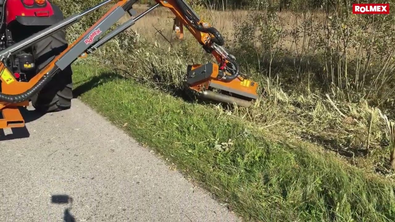 Kosiarka wysięgnikowa ROLMEX KR600Z – McCormick X6.135 Xtrashift w akcji!