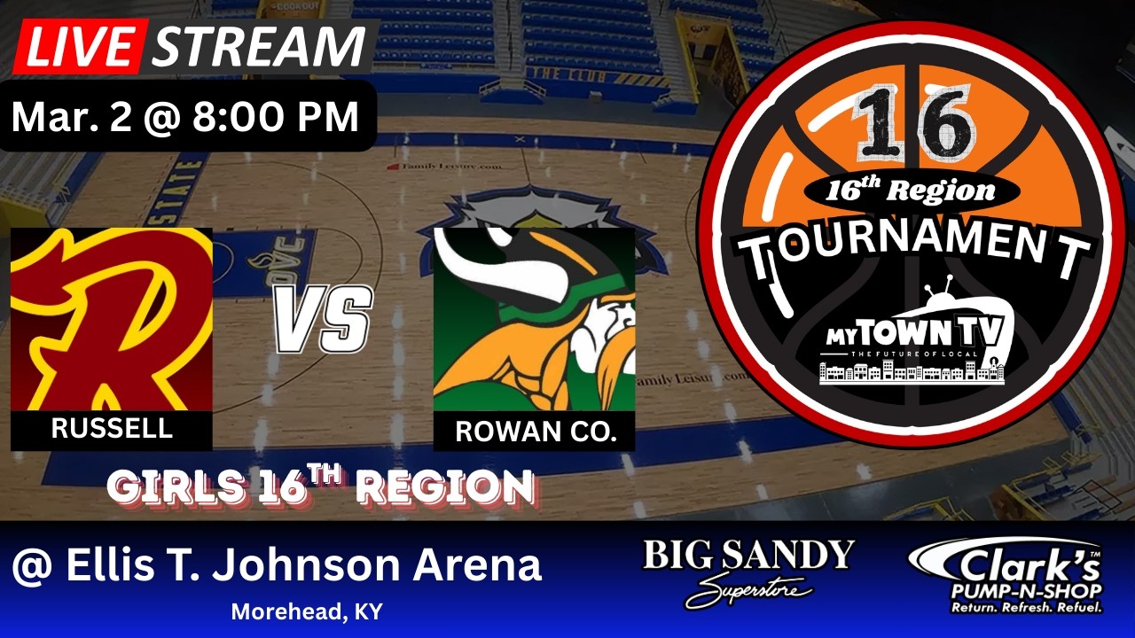 Girls 16th Region Basketball Tournament - Russell vs Rowan County
