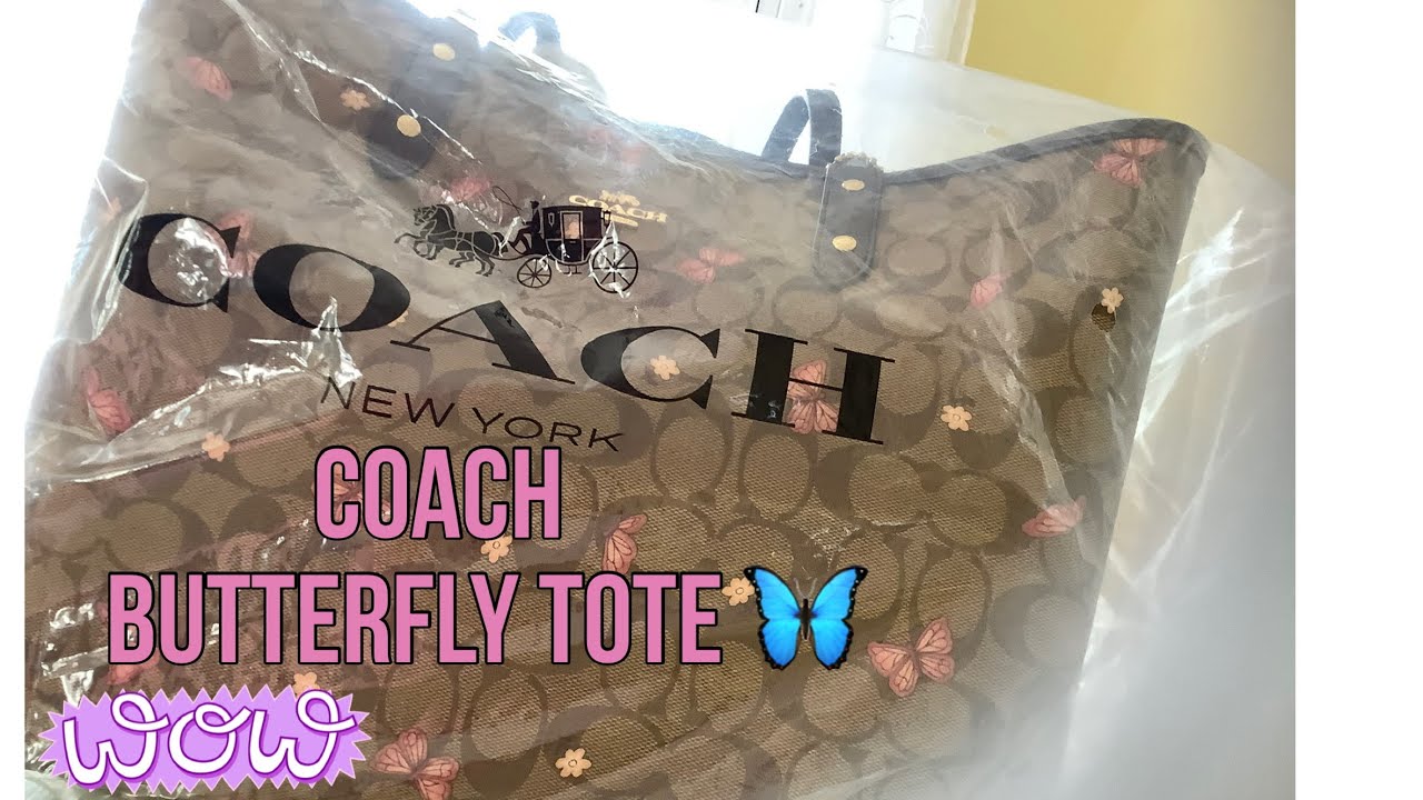Coach Reversible City Tote Butterfly Print REVIEW 2020