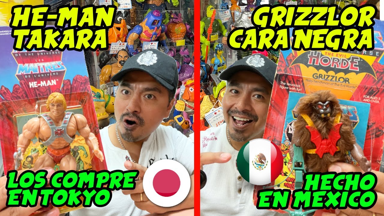 COMPRANDO FIGURAS VINTAGE DE MASTER OF THE UNIVERSE EN TOKYO | GRIZZLOR CARA NEGRA | HE-MAN TAKARA